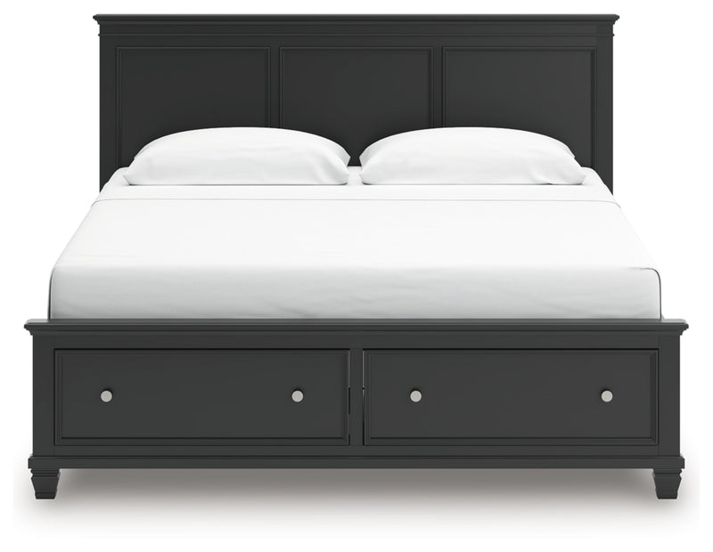 Lanolee King Panel Storage Bed