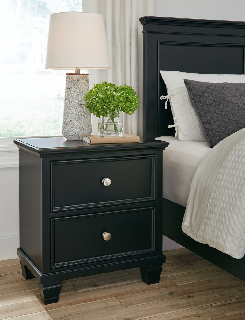 Lanolee King Panel Bed, Dresser, Mirror, Chest and 2 Nightstands