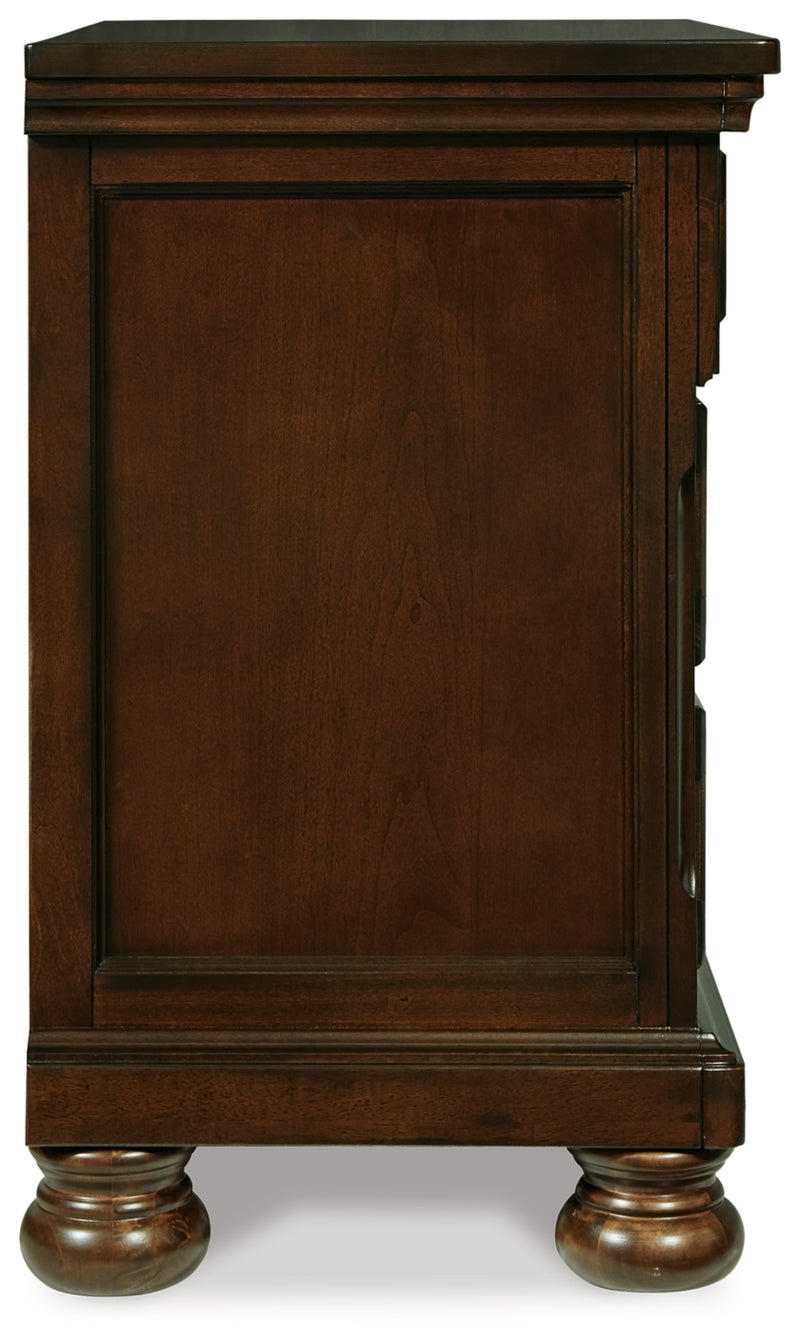 Porter California King Panel Bed, Dresser, Mirror, Chest and 2 Nightstands