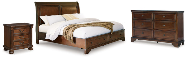 Trellington Queen Storage Bed, Dresser and Nightstand