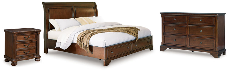 Trellington Queen Storage Bed, Dresser and Nightstand