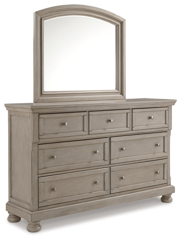 Lettner Queen Panel Bed, Dresser and Mirror