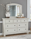 Robbinsdale Queen Panel Storage Bed, Dresser, Mirror and Chest