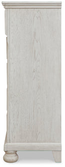 Robbinsdale Full Storage Sleigh Bed, Dresser, Mirror, Chest and Nightstand