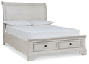 Robbinsdale Full Storage Sleigh Bed, Dresser, Mirror, Chest and Nightstand
