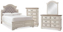 Realyn Full Panel Bed, Dresser, Mirror and Chest