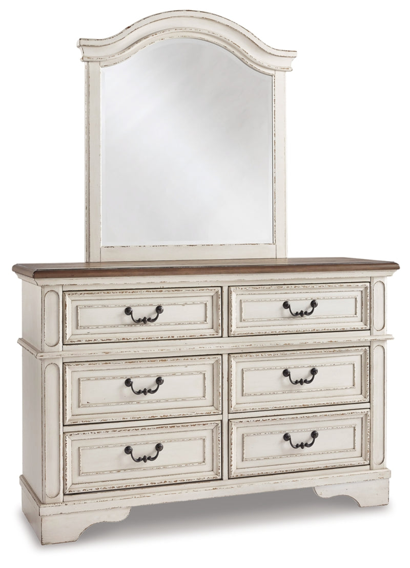 Realyn Twin Panel Bed, Dresser, Mirror and Nightstand