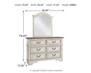 Realyn Full Panel Bed, Dresser, Mirror, Chest and Nightstand