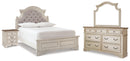 Realyn Full Panel Bed, Dresser, Mirror and Nightstand