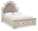 Realyn Queen Storage Bed, Dresser and Mirror