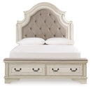 Realyn Queen Upholstered Storage Bed (Bed Size: Queen)