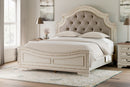 Realyn King Panel Bed, Vanity, Chest and 2 Nightstands
