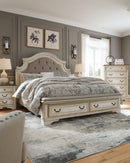 Realyn King Upholstered Storage Bed