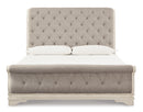 Realyn Queen Sleigh Bed (Bed Size: King)