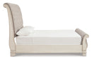 Realyn Queen Sleigh Bed (Bed Size: King)