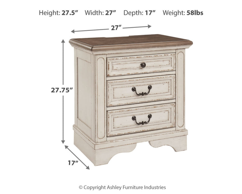 Realyn Dresser and 2 Nightstands