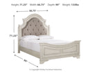Realyn Queen Upholstered Panel Bed (Bed Size: Queen)