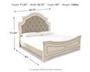 Realyn Queen Upholstered Panel Bed (Bed Size: King)