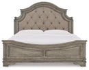 Lodenbay King Upholstered Panel Bed, Dresser, Mirror, Chest and Nightstand