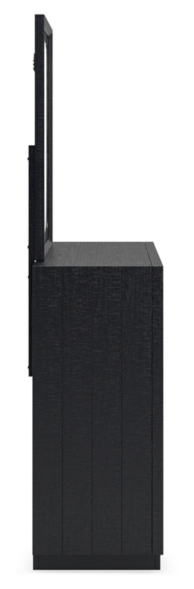 Londer King Panel Bed, Dresser and Mirror