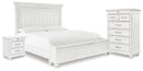Kanwyn King Panel Storage Bed, Chest and Nightstand
