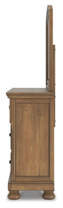 Feddinger Queen Sleigh Bed, Dresser, Mirror, Chest and Nightstand