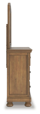 Feddinger Queen Panel Bed, Dresser, Mirror, Chest and Nightstand