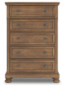 Feddinger King Panel Storage Bed, Dresser, Mirror, Chest and Nightstand