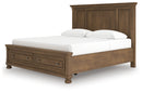 Feddinger King Panel Storage Bed, Dresser, Mirror, Chest and Nightstand