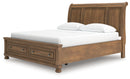 Feddinger California King Storage Sleigh Bed