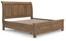 Feddinger King Storage Sleigh Bed
