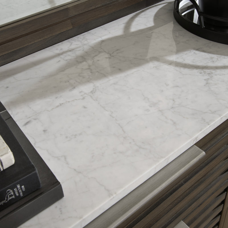 Arkenton California King Panel Bed, Dresser and Mirror