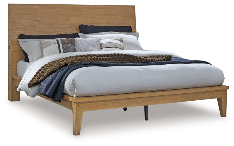 Sherbana Queen Panel Bed (Bed Size: Queen)