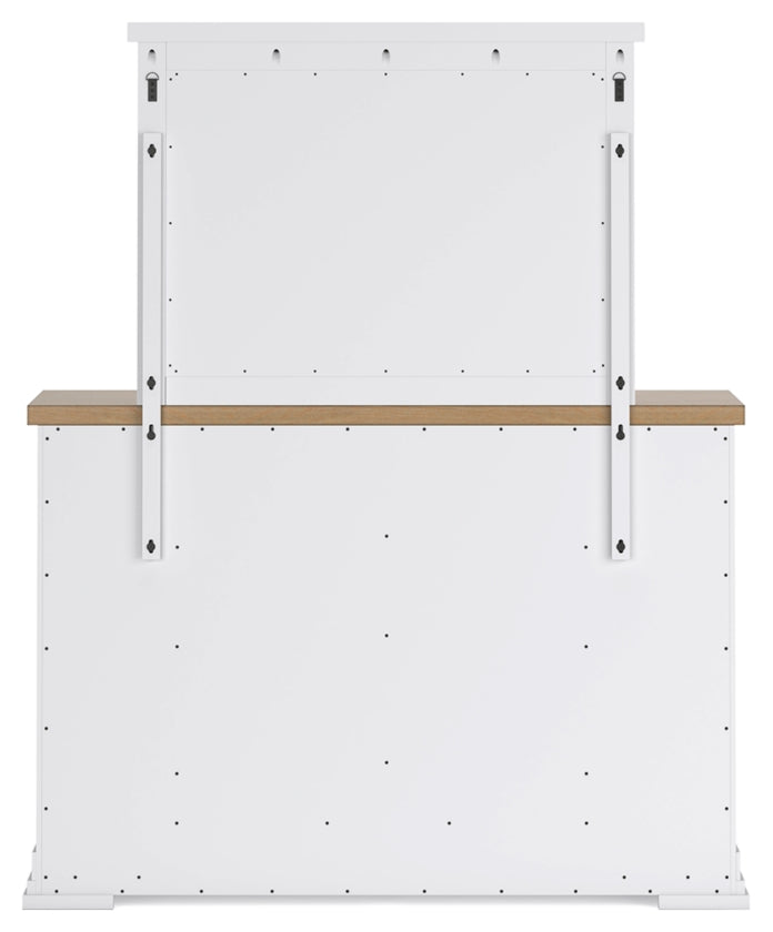 Ashbryn Queen Storage Bed, Dresser, Mirror and Nightstand