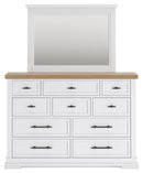Ashbryn King Panel Storage Bed, Dresser, Mirror and Nightstand