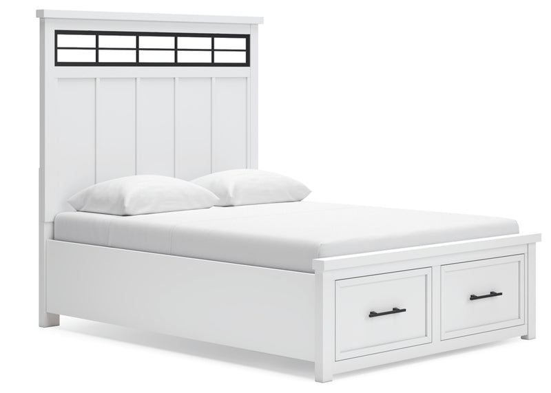Ashbryn Queen Storage Bed, Dresser, Mirror and Nightstand