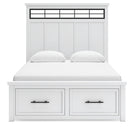 Ashbryn Queen Panel Storage Bed, Dresser, Mirror and 2 Nightstands