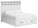 Ashbryn California King Panel Storage Bed