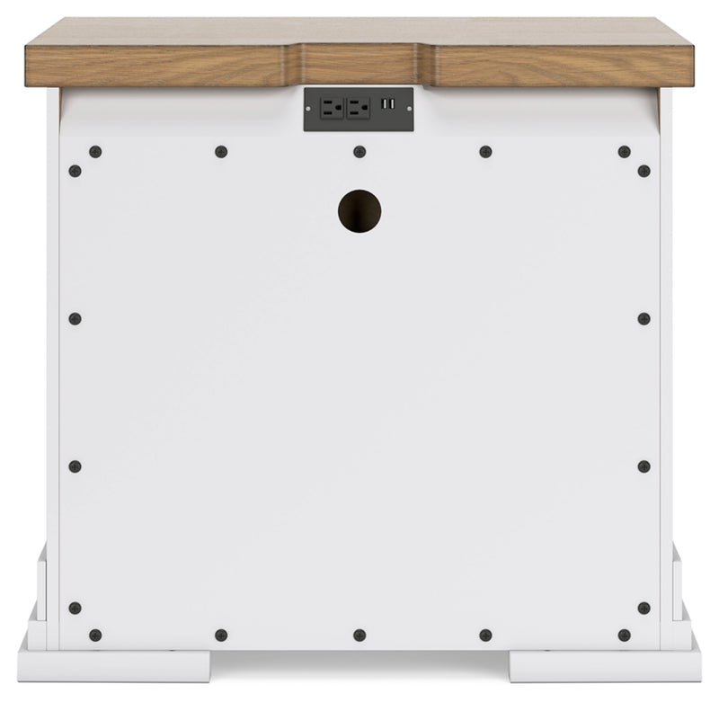 Ashbryn Queen Panel Storage Bed, Dresser, Mirror and 2 Nightstands