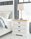 Ashbryn King Panel Storage Bed, Dresser, Mirror and Nightstand