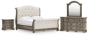 Ardenfield King Sleigh Bed, Dresser, Mirror and Nightstand