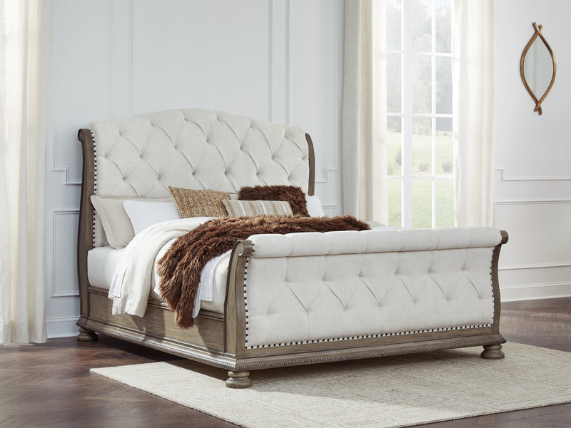 Ardenfield Queen Upholstered Sleigh Bed (Bed Size: California King)
