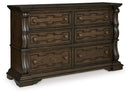 Maylee Queen Upholstered Bed, Dresser, Chest and Nightstand