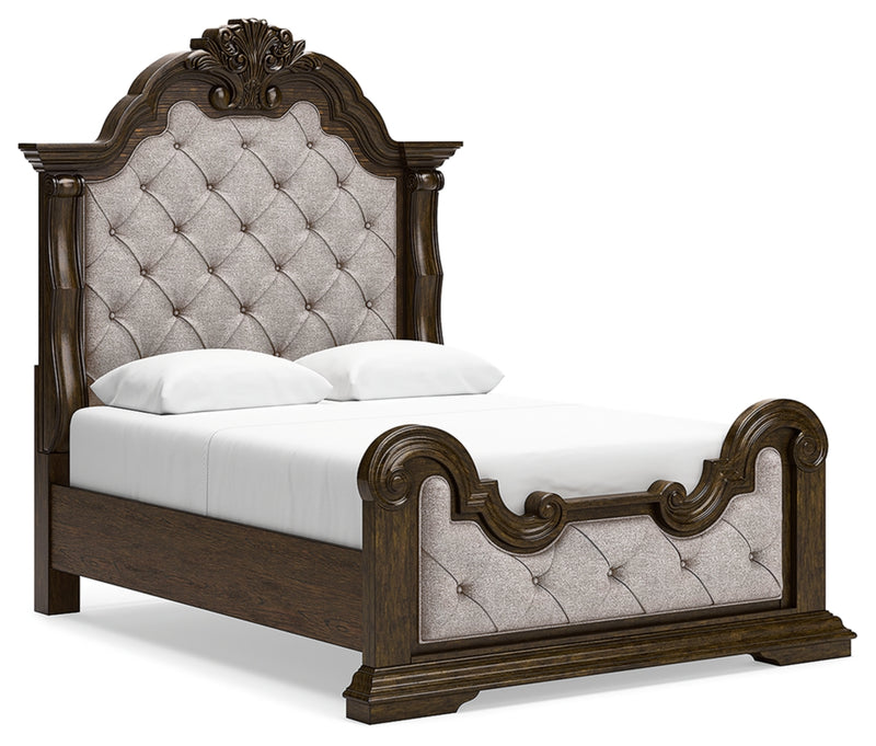 Maylee Queen Panel Bed, Dresser, Mirror, Chest and 2 Nightstands