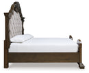 Maylee California King Upholstered Bed, Dresser and Mirror