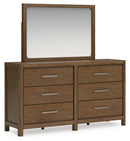 Cabalynn King Panel Bed with Storage, Dresser and Mirror