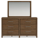 Cabalynn King Panel Bed with Storage, Dresser and Mirror