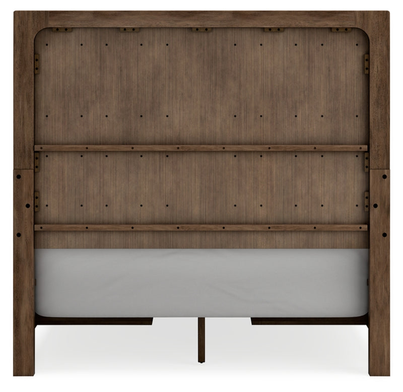 Cabalynn Queen Panel Bed with Storage, Dresser and Mirror