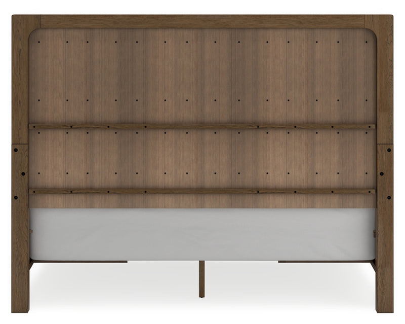 Cabalynn King Panel Bed with Storage, Dresser and Mirror