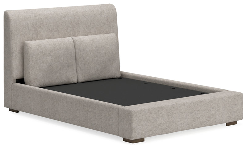 Cabalynn Queen Upholstered Bed, Dresser and Mirror